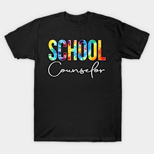 School Counselor Tie Dye Appreciation Day Back To School T-Shirt